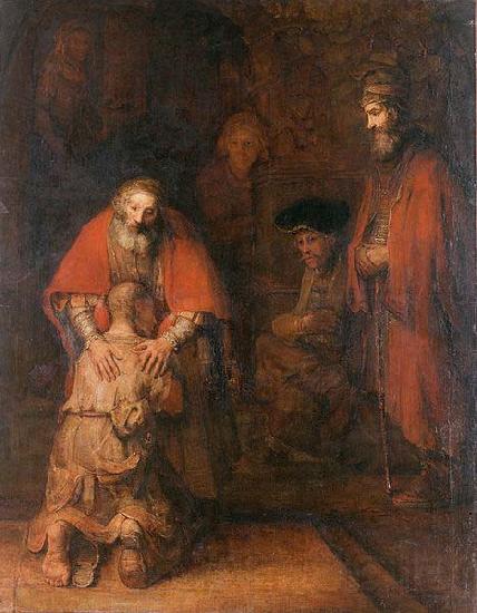 REMBRANDT Harmenszoon van Rijn The Return of the Prodigal Son Norge oil painting art